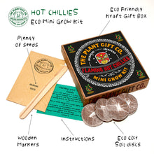 Load image into Gallery viewer, Eco Mini Grow Kit - Flaming Hot Chillies / Jalapeño Peppers