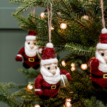 Load image into Gallery viewer, Felt Santa Christmas Tree Decoration