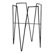 Load image into Gallery viewer, Black Pointed Metal Plant Stand
