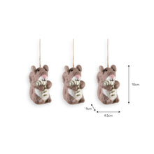 Load image into Gallery viewer, Felt Squirrel Christmas Tree Decoration
