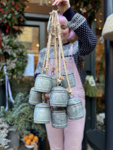 Load image into Gallery viewer, Large Set of 3 Bells on Rope
