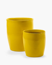Load image into Gallery viewer, Bright Yellow Glazed Pots - *Local Delivery or Local Pick Up Only*
