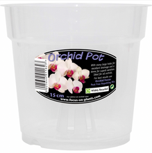 Load image into Gallery viewer, Clear Orchid Plant Pots &amp; Saucers
