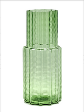 Load image into Gallery viewer, Green Glass Wave Vase
