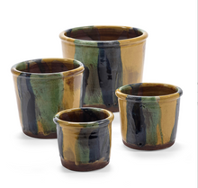 Load image into Gallery viewer, Striped Glazed Pots - *Local Delivery or Local Pick Up Only*

