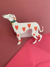 Load image into Gallery viewer, Loveheart Whippet Dog Card
