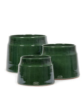 Load image into Gallery viewer, Dark Green Glazed Pots - *Local Delivery or Local Pick Up Only*
