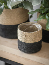 Load image into Gallery viewer, Monochrome Basket Plant Pots
