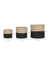 Load image into Gallery viewer, Monochrome Basket Plant Pots
