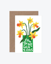 Load image into Gallery viewer, Katrina Sophia Congratulations Daffodil Card
