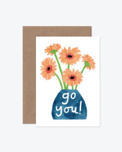 Load image into Gallery viewer, Katrina Sophia Go You Gerbera Card

